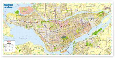 ProGeo Marketing Map of  Montreal   /  l'île de Montréal et ses arrondissements et banlieues