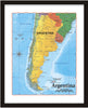 ProGeo Map of Argentina 8 x 10 Print or framed
