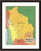 Map of Bolivia - 8" x 10" Print