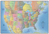 Trucker's Wall Map of Canada, United States and Northern Mexico 2021 MOUNTED edition 48" X 72"