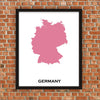 Minimalist Map Print of Germany 16 x 20