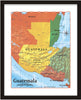 Map of Guatemala 8 x 10 Print