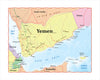 Map of Yemen 8 x 10 Print
