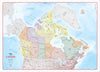 Map of Canada  - 72" x 48"  LAMINATED