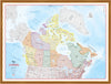 Map of Canada  - 72" x 48"  LAMINATED